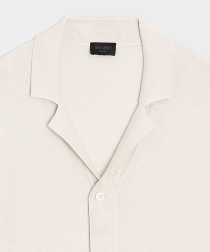 Silk-Cotton Sweater Jacket - Bisque