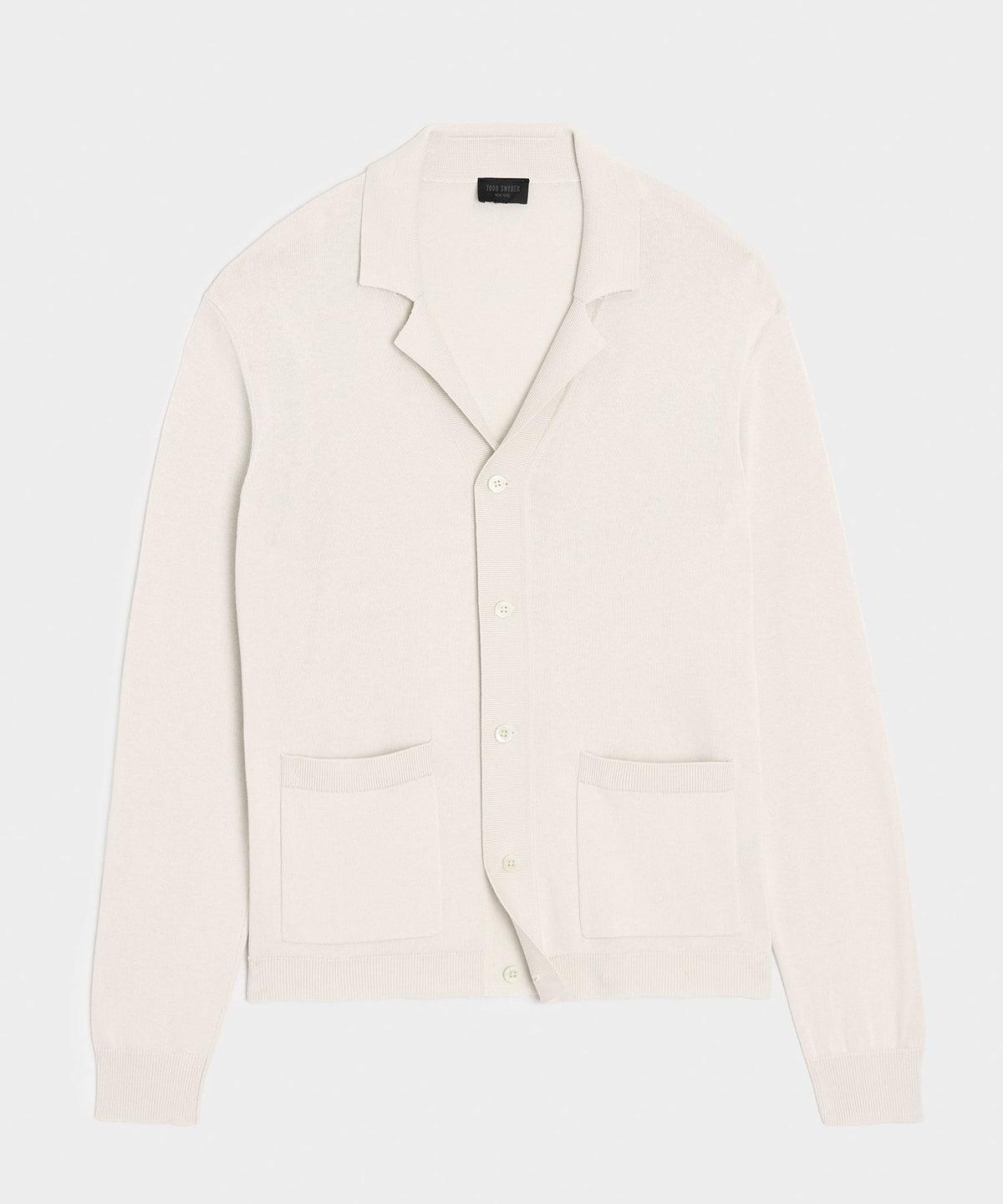 Silk-Cotton Sweater Jacket - Bisque