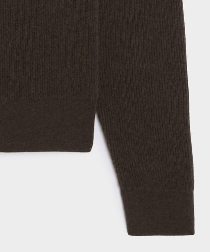 Made in Italy Cashmere Crewneck Sweater - Dark Mocha