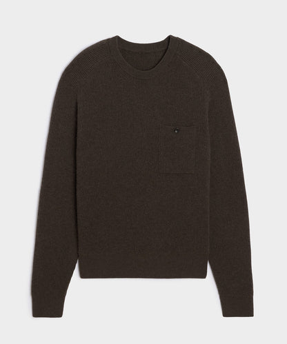 Made in Italy Cashmere Crewneck Sweater - Dark Mocha