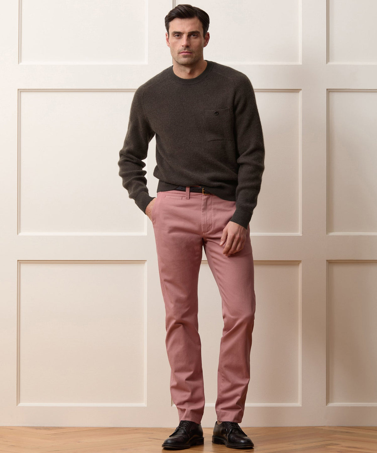 Made in Italy Cashmere Crewneck Sweater - Dark Mocha