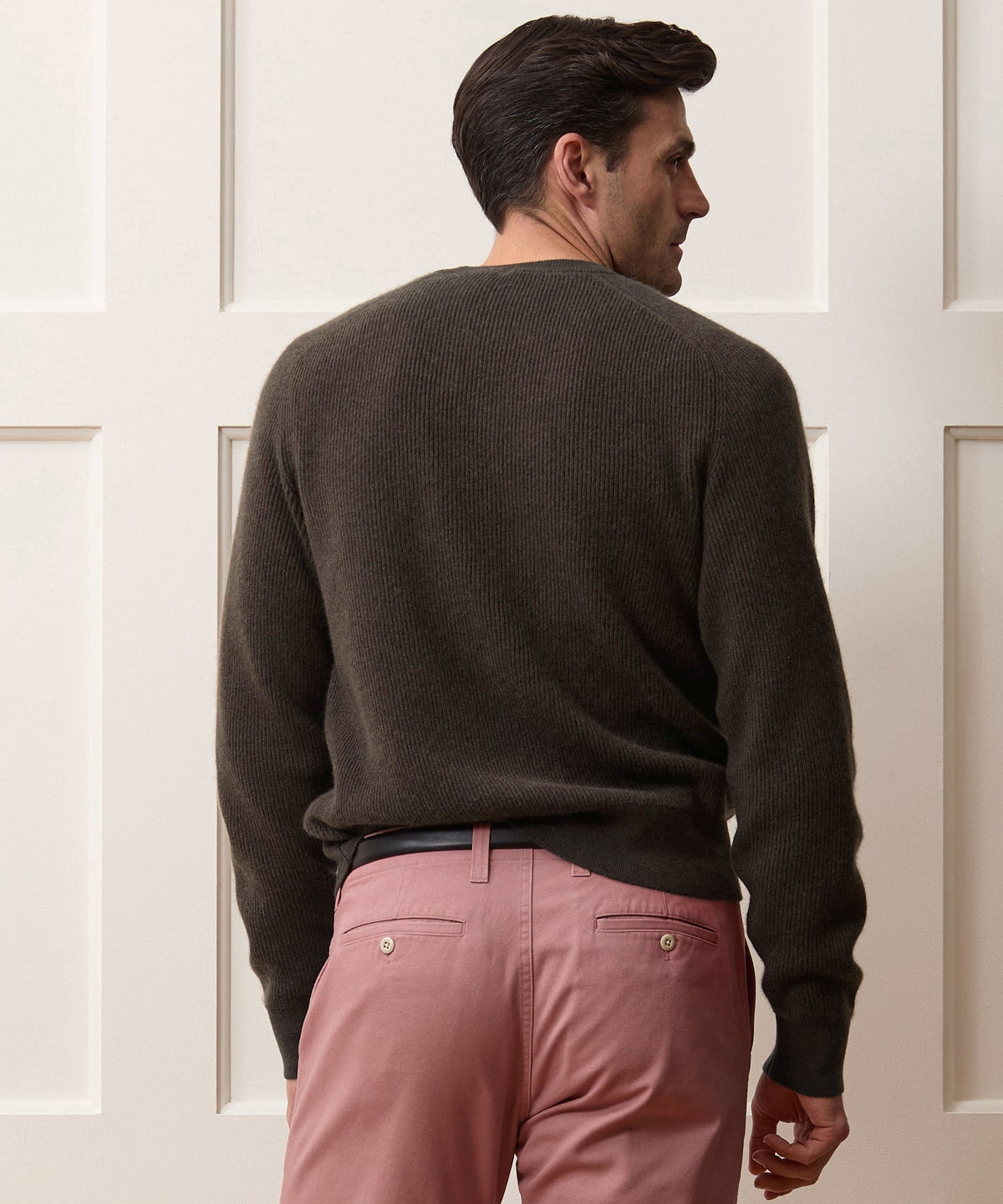 Made in Italy Cashmere Crewneck Sweater - Dark Mocha