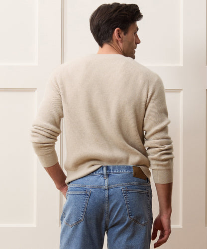 Made in Italy Cashmere Crewneck Sweater - Oatmeal