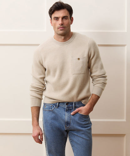 Made in Italy Cashmere Crewneck Sweater - Oatmeal