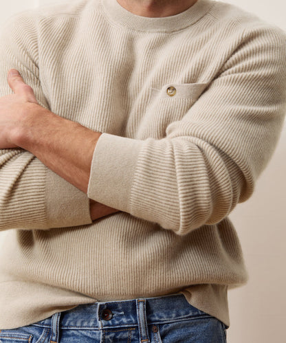 Made in Italy Cashmere Crewneck Sweater - Oatmeal