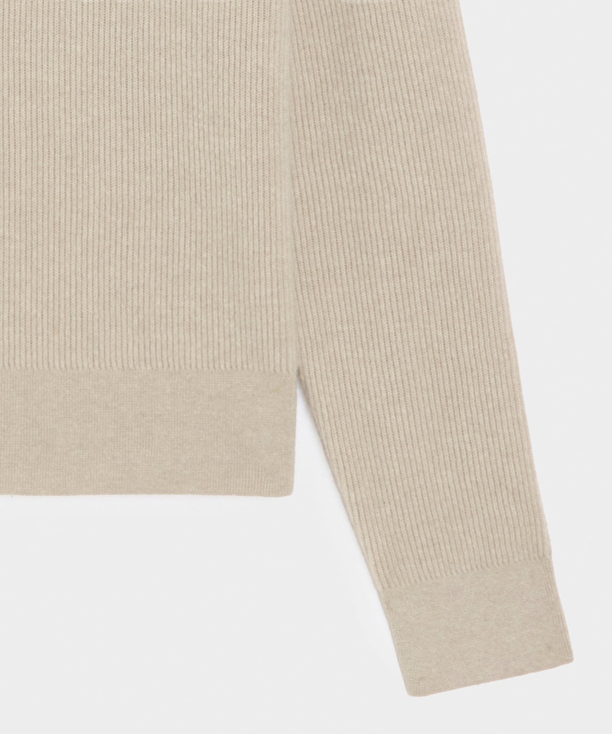 Made in Italy Cashmere Sweater Polo - Oatmeal