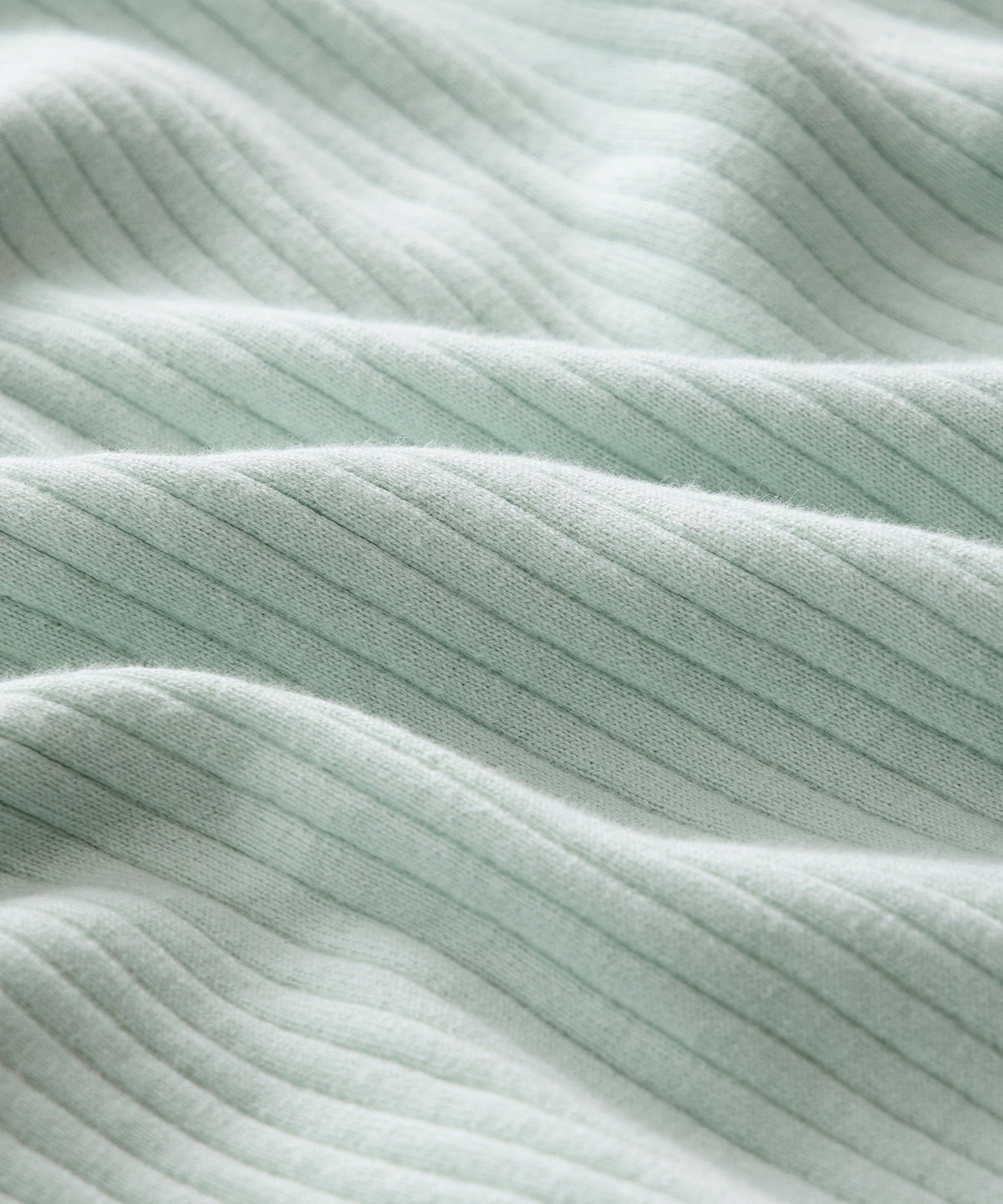 Ribbed Cotton-Cashmere Sweater Polo - Mint