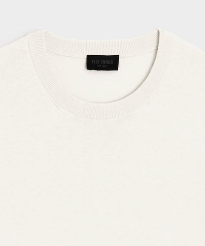 Cotton-Cashmere Crewneck Sweater - Bisque