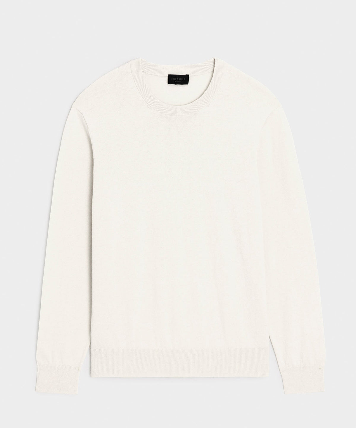 Cotton-Cashmere Crewneck Sweater - Bisque