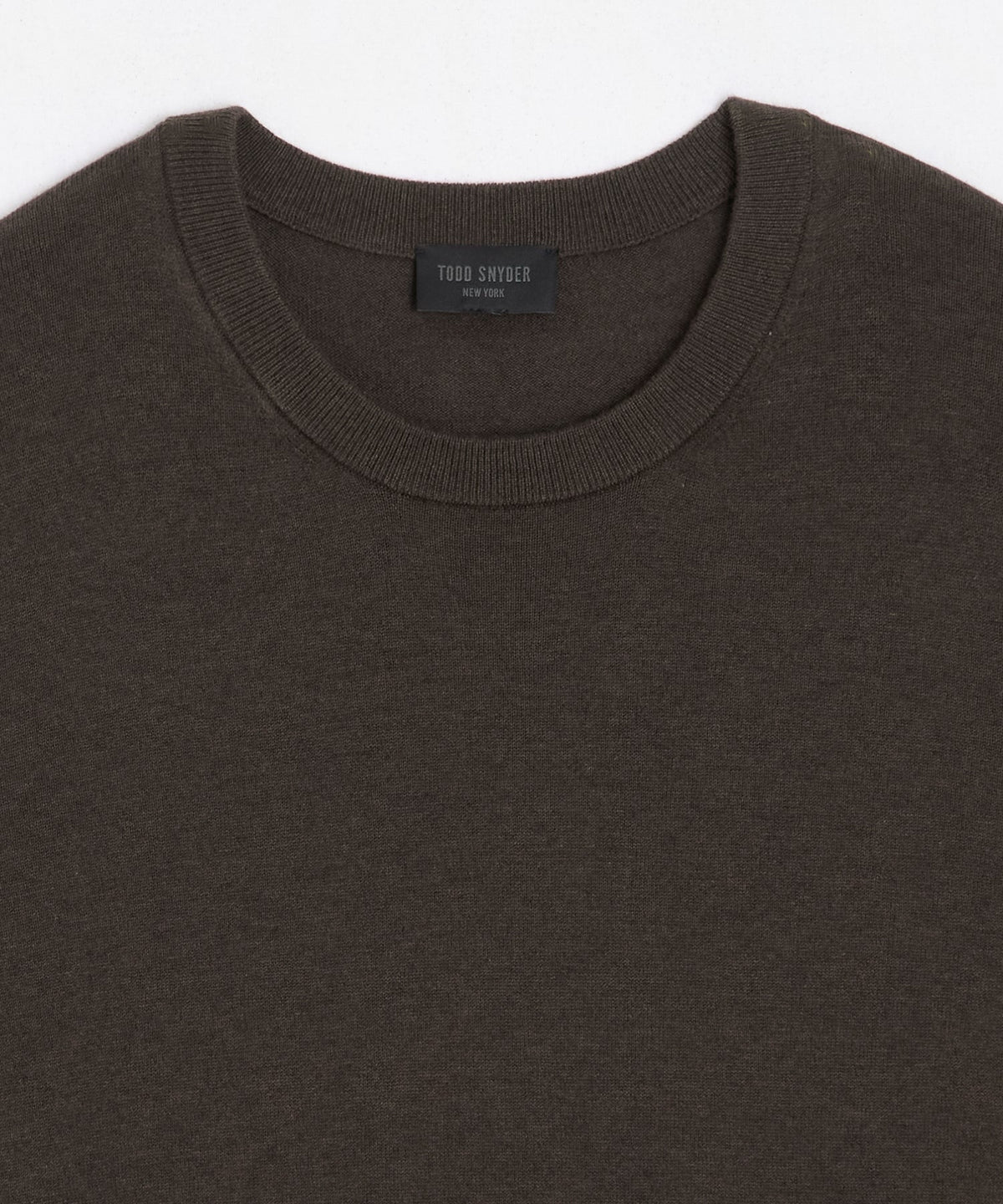 Cotton-Cashmere Crewneck Sweater - Caviar