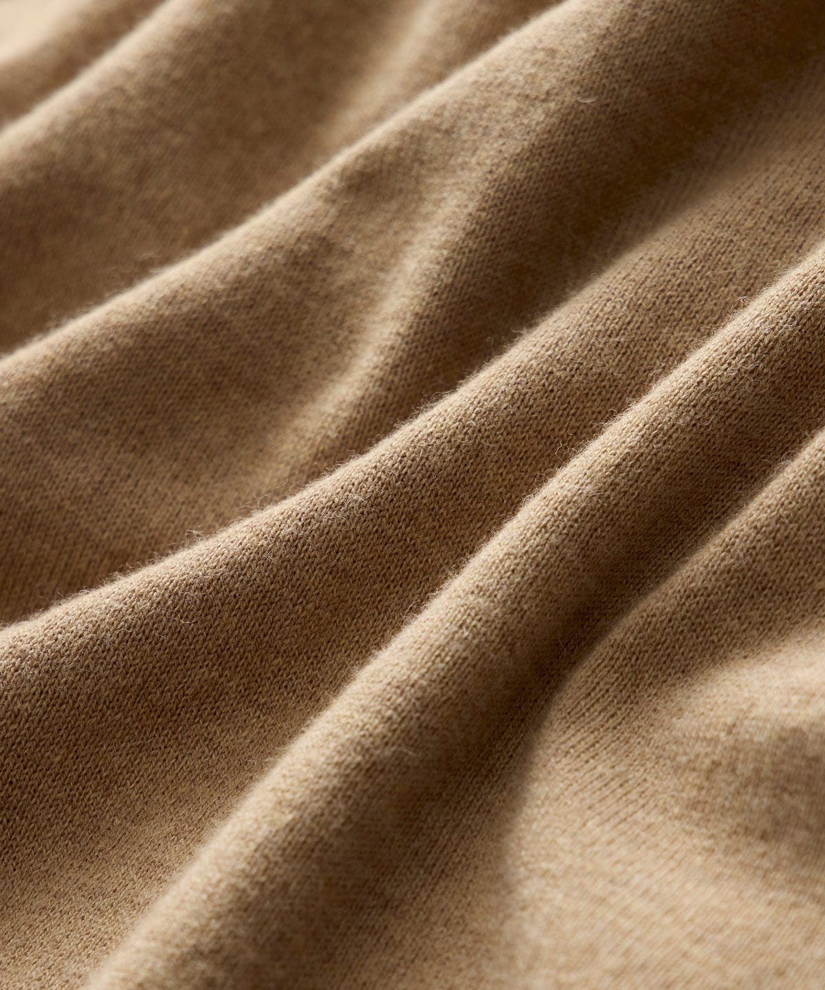 Cotton-Cashmere Crewneck Sweater - Heather Camel