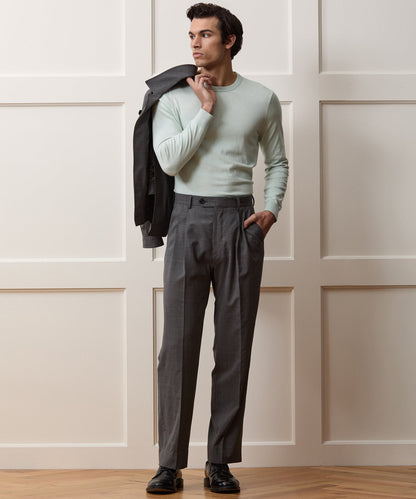 Cotton-Cashmere Crewneck Sweater - Mint