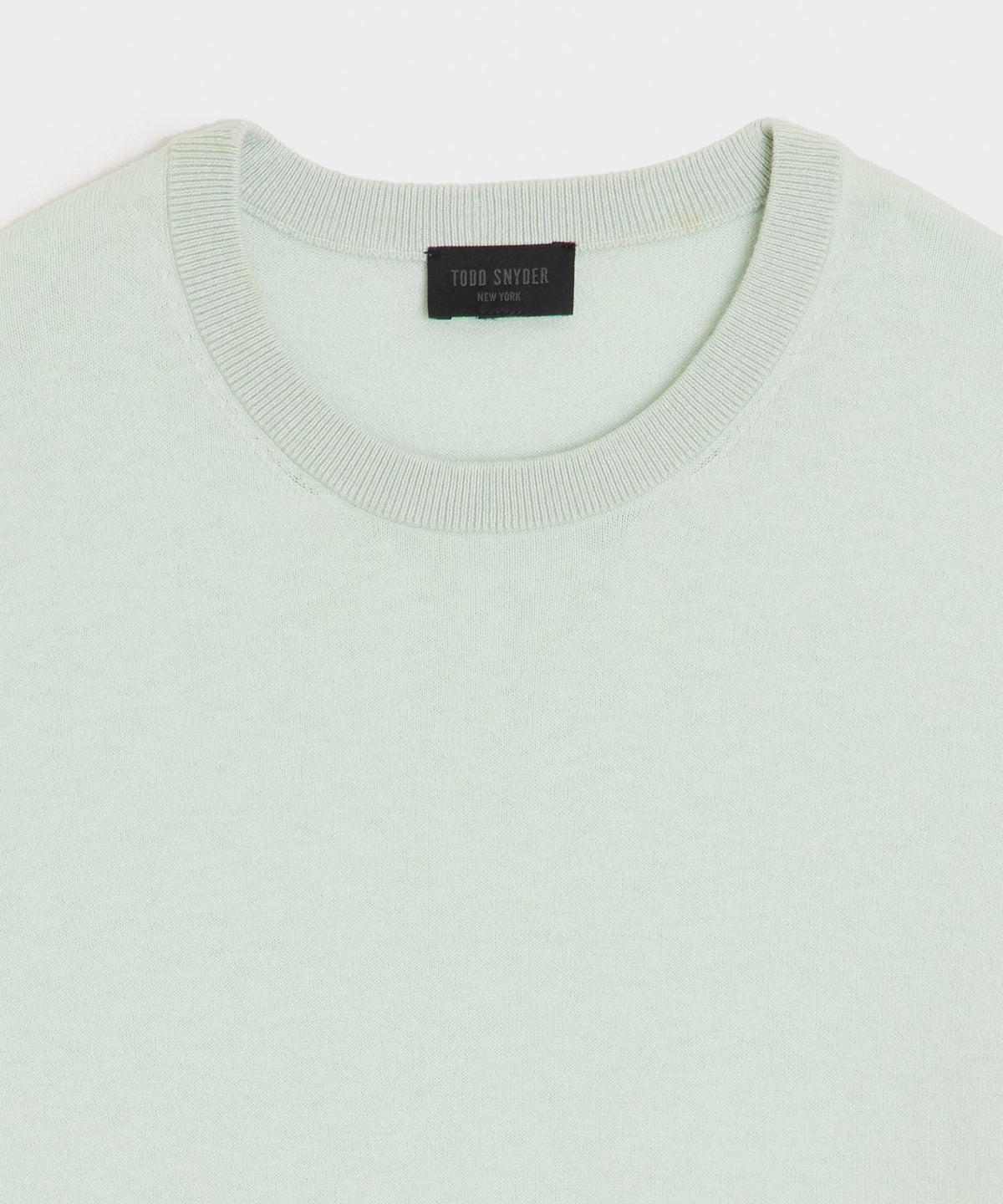 Cotton-Cashmere Crewneck Sweater - Mint