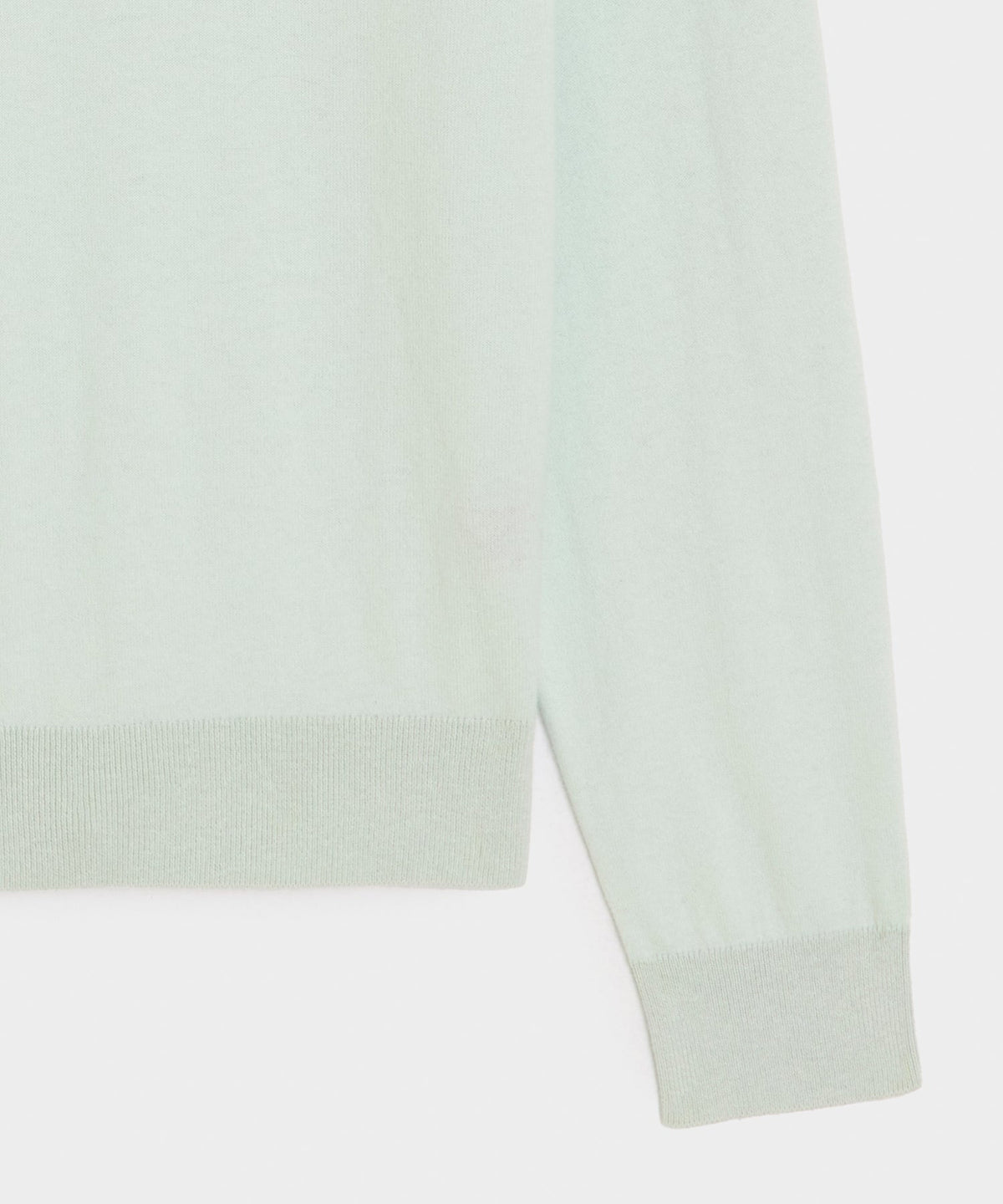 Cotton-Cashmere Crewneck Sweater - Mint