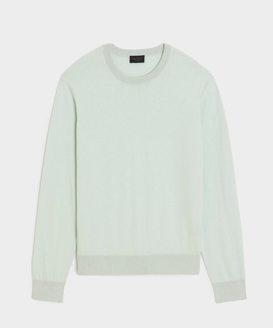 Cotton-Cashmere Crewneck Sweater - Mint