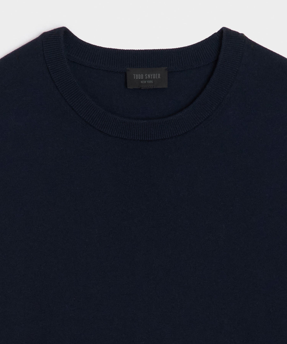 Cotton-Cashmere Crewneck Sweater - Navy