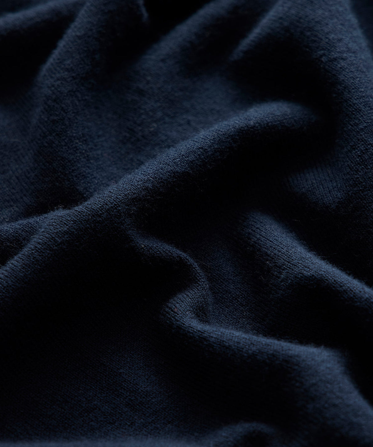 Cotton-Cashmere Crewneck Sweater - Navy