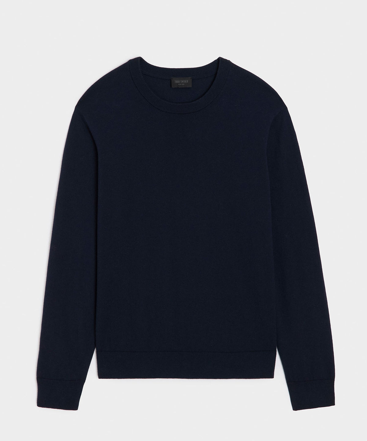 Cotton-Cashmere Crewneck Sweater - Navy