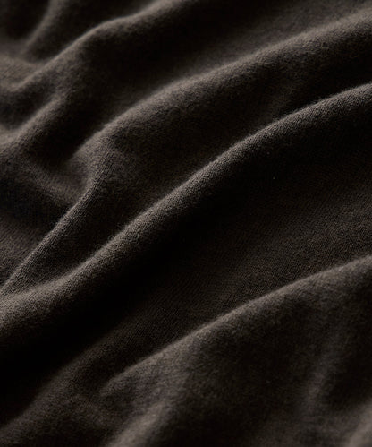 Cotton-Cashmere V-Neck - Caviar