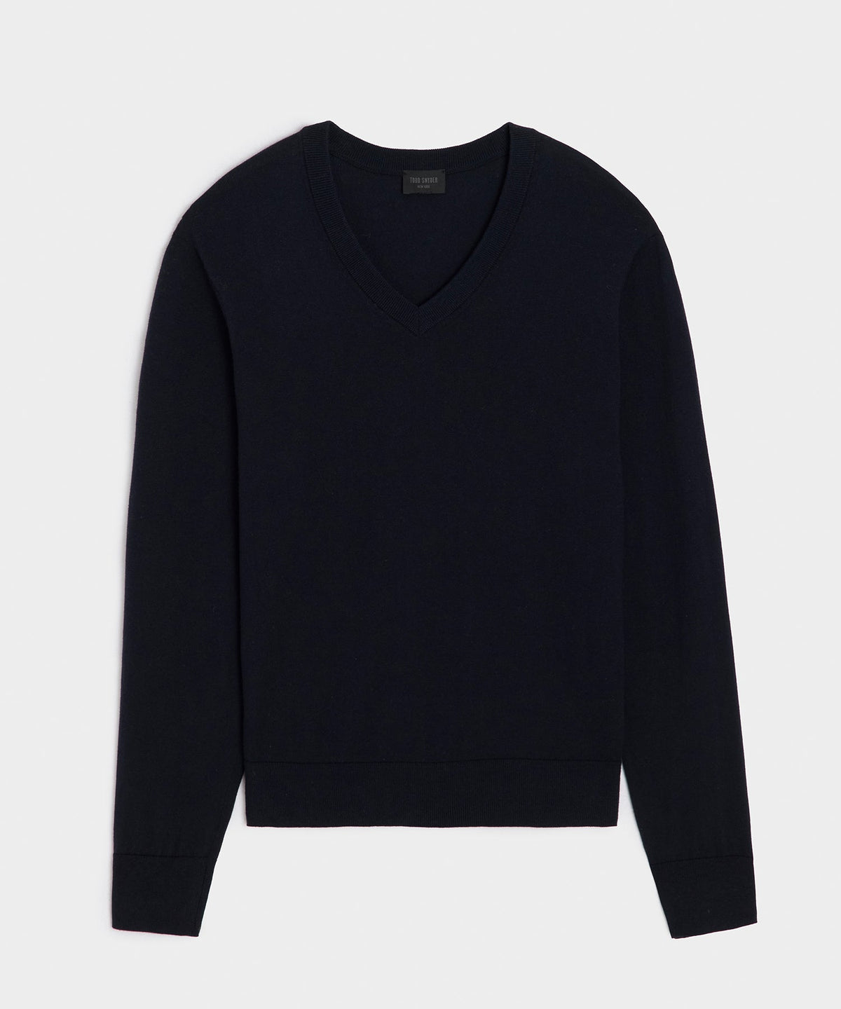 Cotton-Cashmere V-Neck - Navy