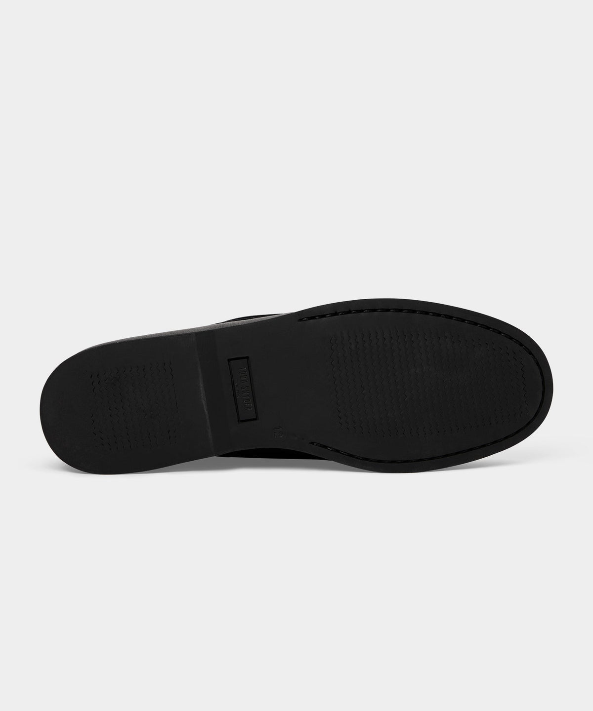 Porto Leather Boat Shoe - Black