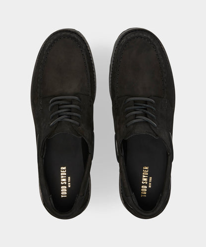 Lug Sole Boat Shoe - Black
