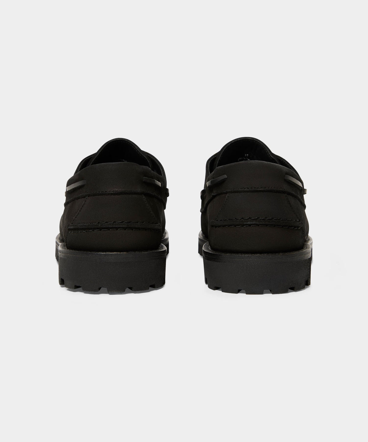 Lug Sole Boat Shoe - Black