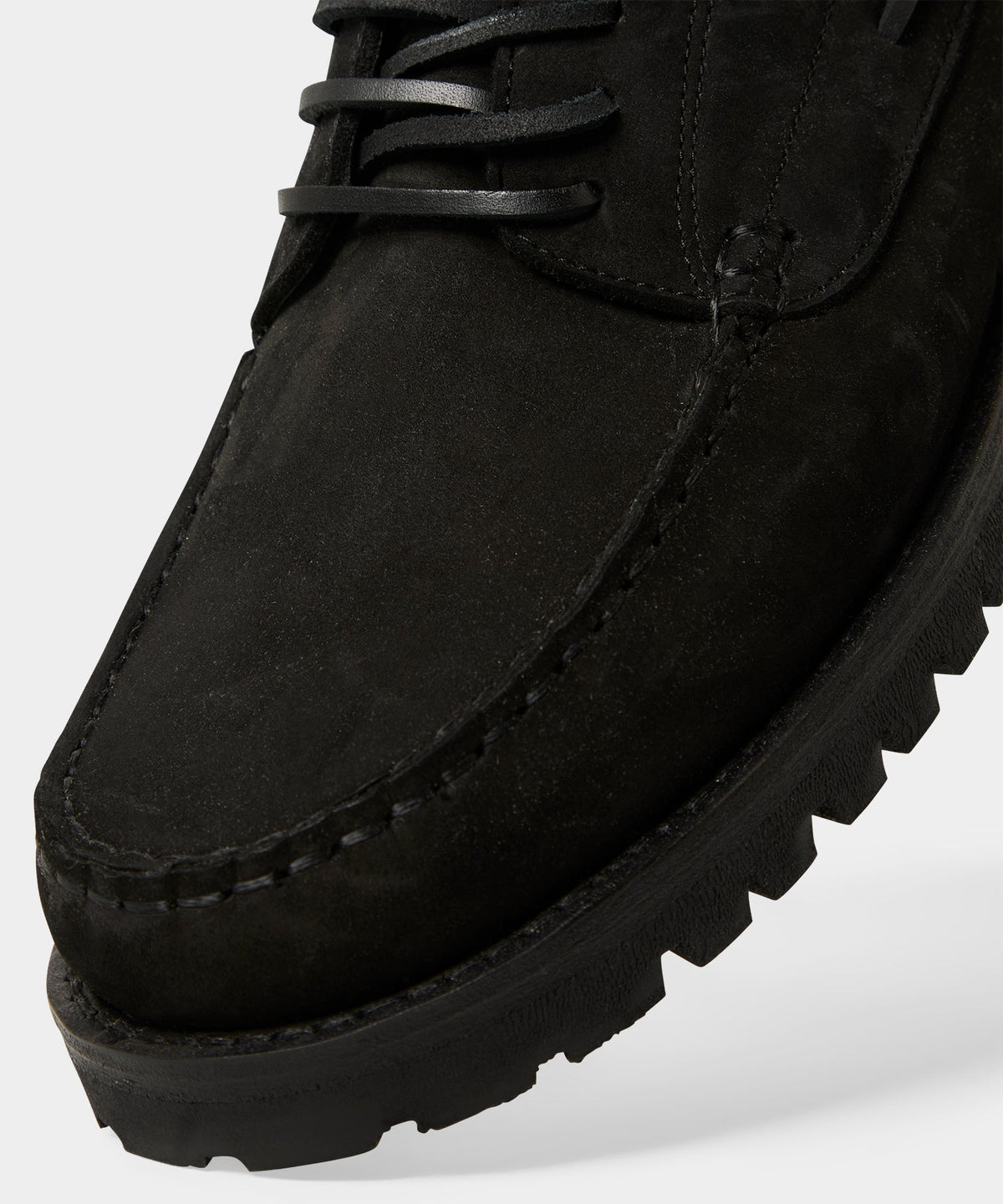 Lug Sole Boat Shoe - Black