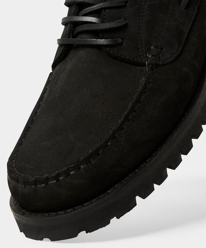 Lug Sole Boat Shoe - Black
