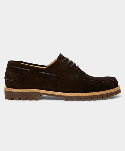 Lug Sole Boat Shoe - Dark Brown