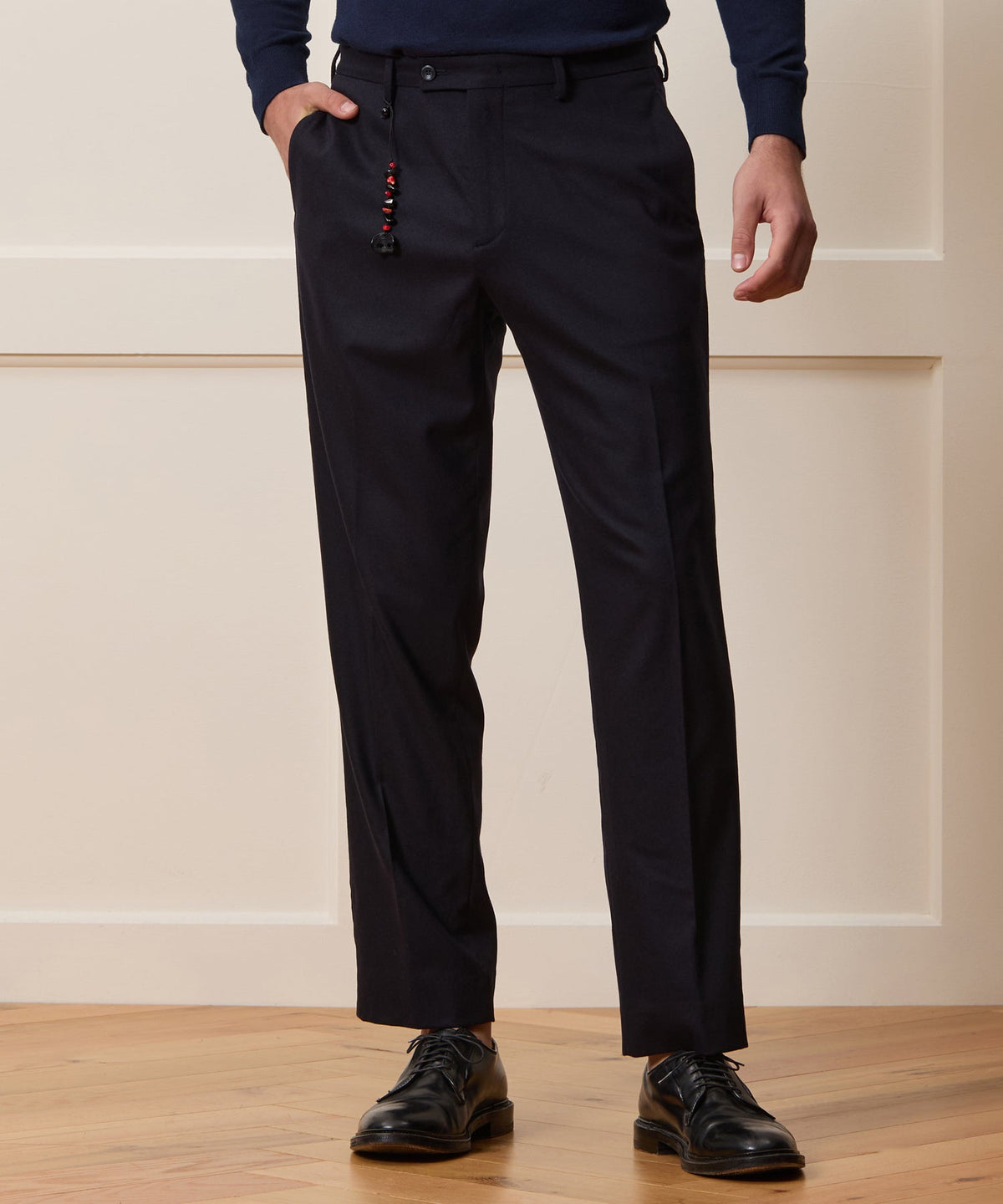 Pescarolo Italian Cashmere Venti Pants - Navy