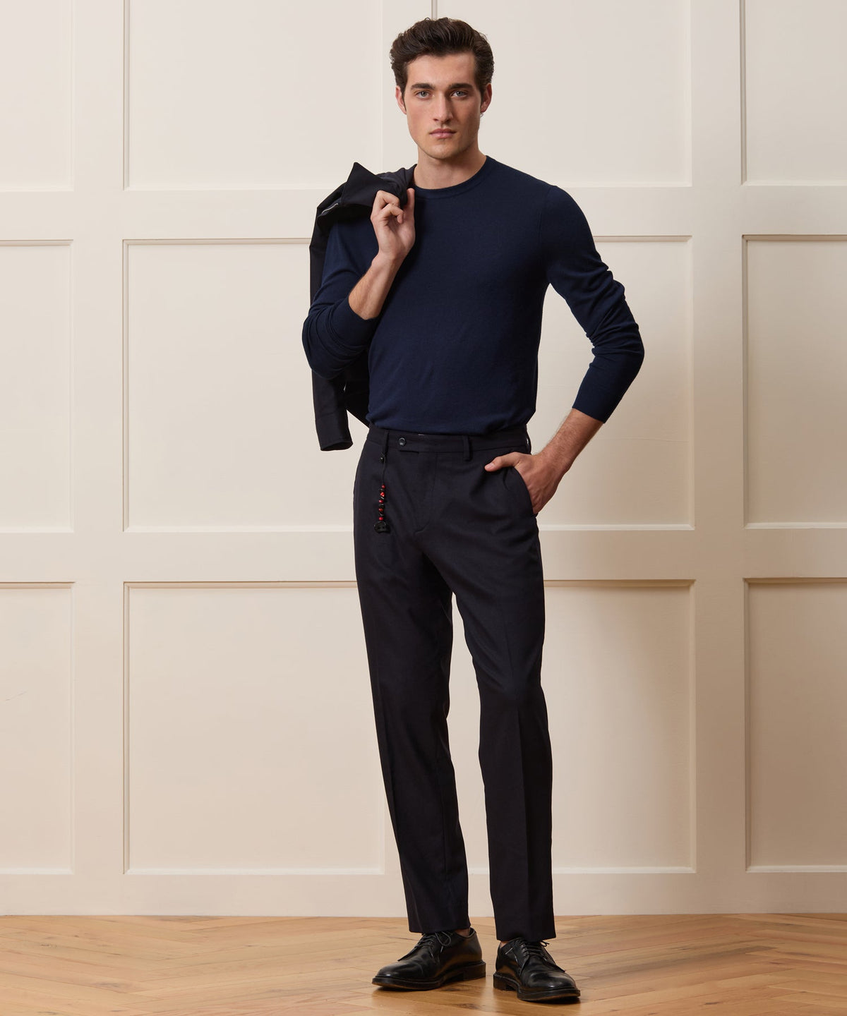 Pescarolo Italian Cashmere Venti Pants - Navy