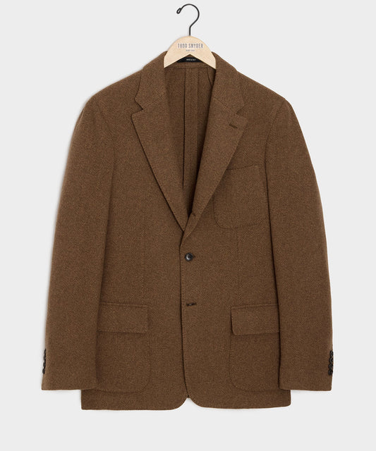 Italian Wool Sweater Sport Coat - Mocha