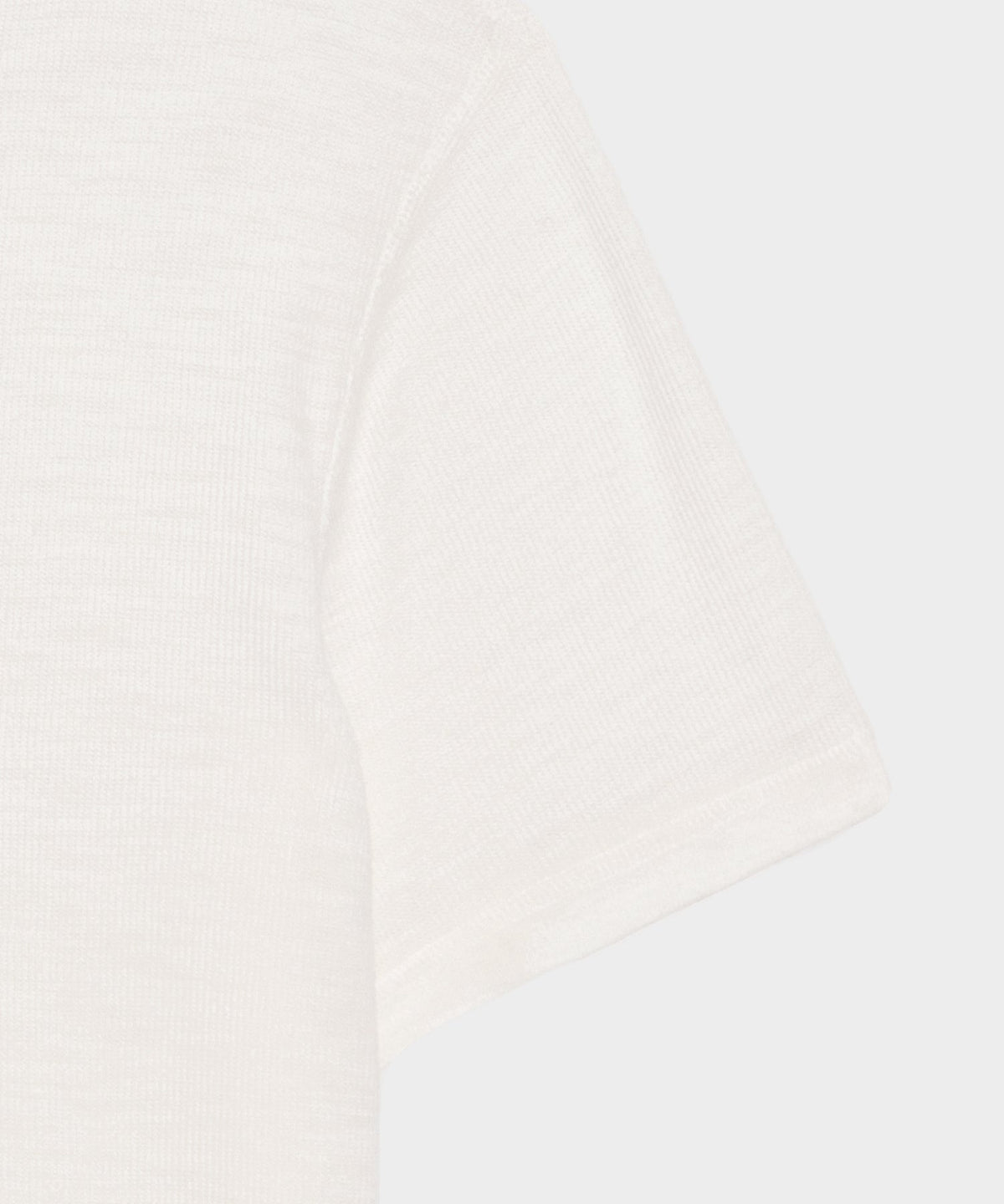 Lightweight Mini Waffle Tee - Antique White