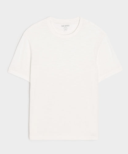 Lightweight Mini Waffle Tee - Antique White