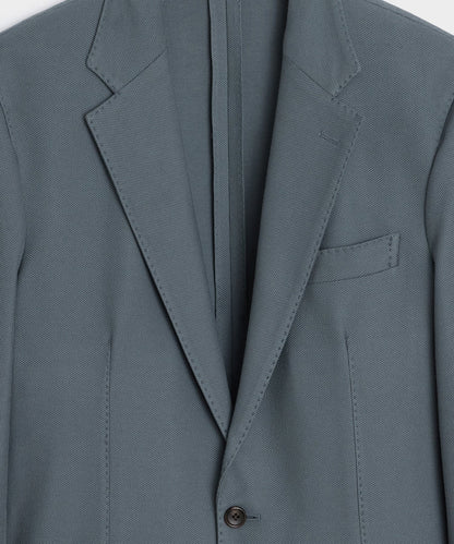Italian Knit Sport Coat - Blue Metal
