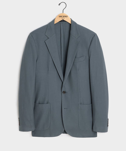 Italian Knit Sport Coat - Blue Metal