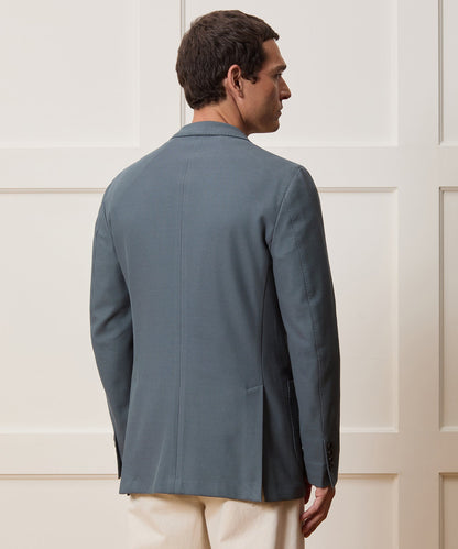 Italian Knit Sport Coat - Blue Metal