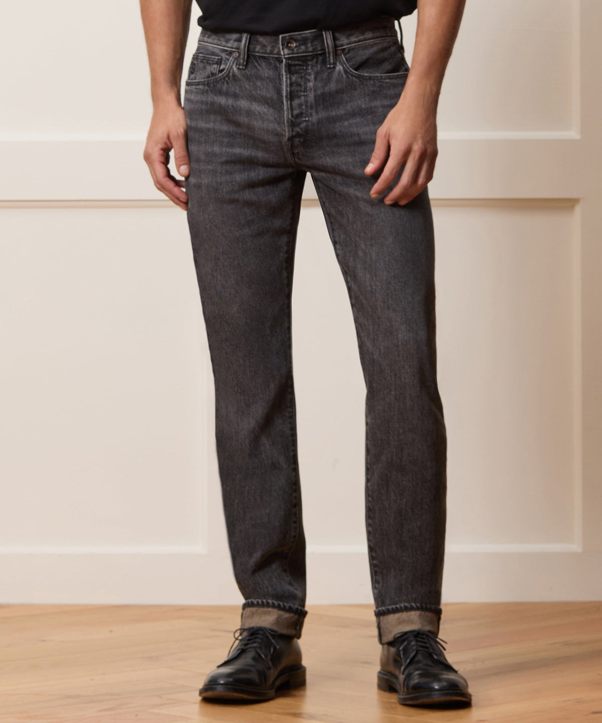 Slim Selvedge Jean - Charcoal