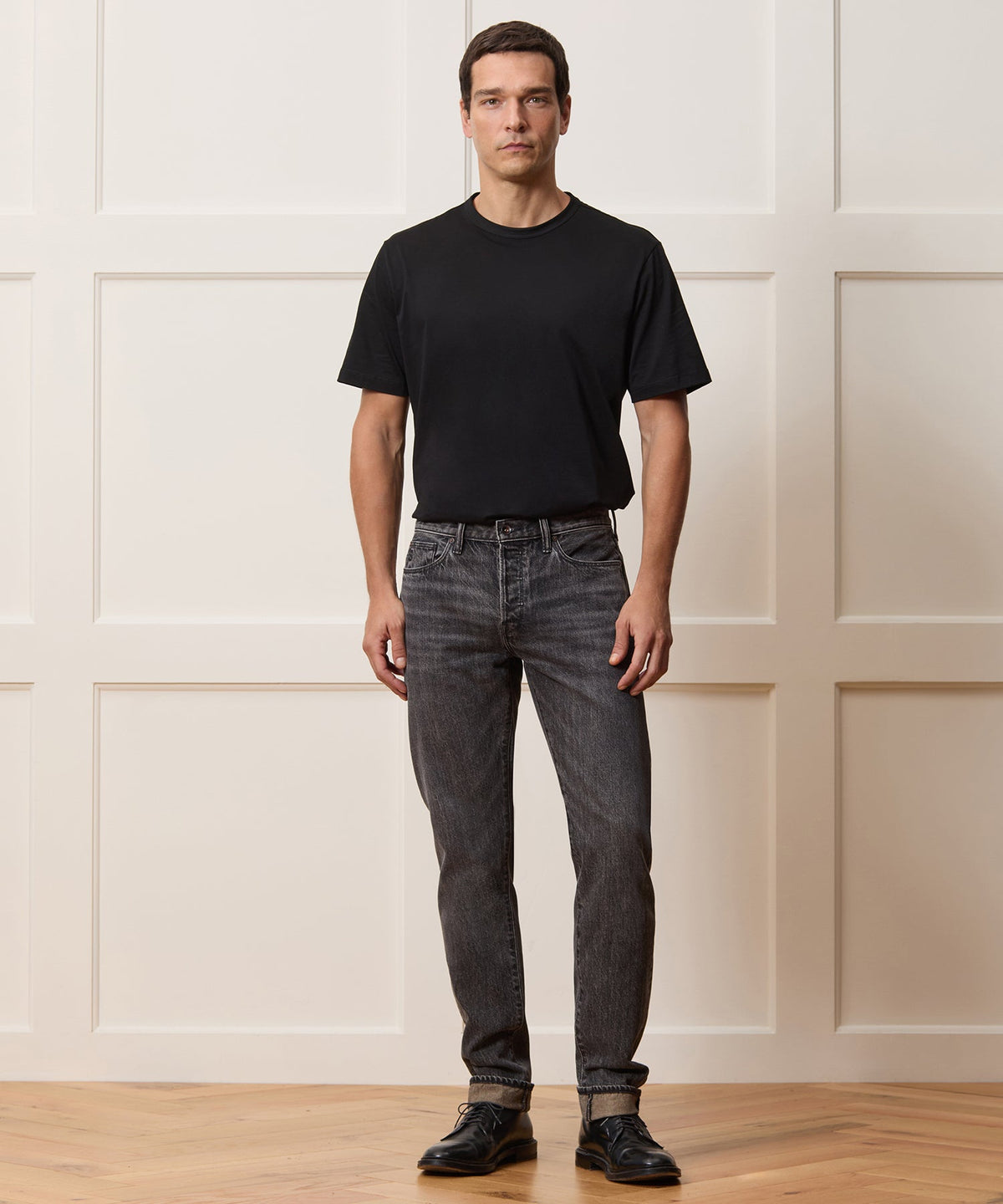 Slim Selvedge Jean - Charcoal