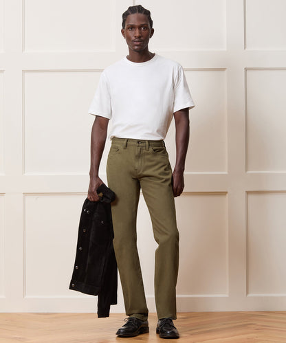 Slim Garment-Dyed Jean - Olive