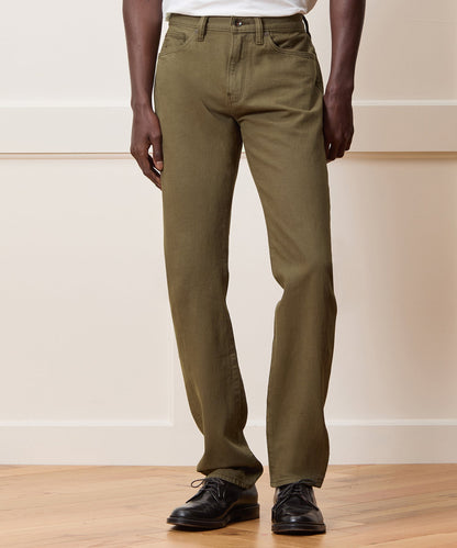 Slim Garment-Dyed Jean - Olive
