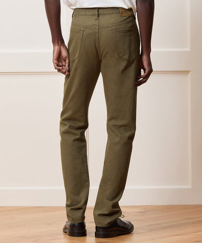 Slim Garment-Dyed Jean - Olive