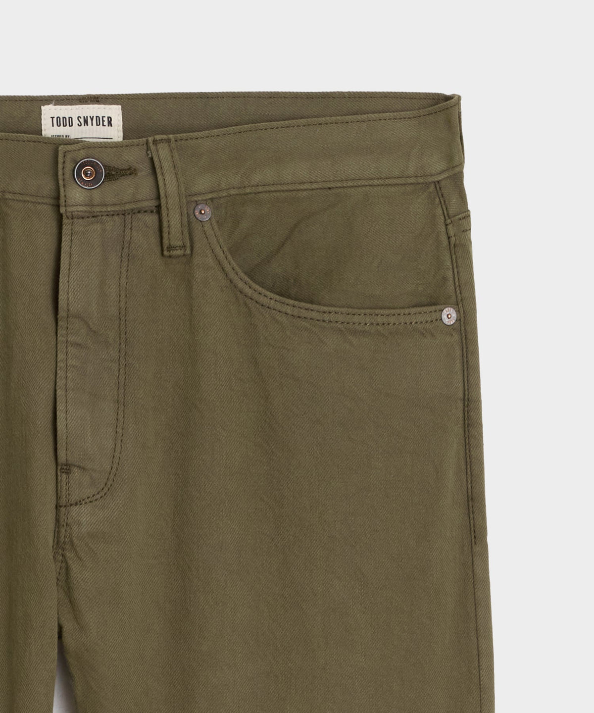 Slim Garment-Dyed Jean - Olive