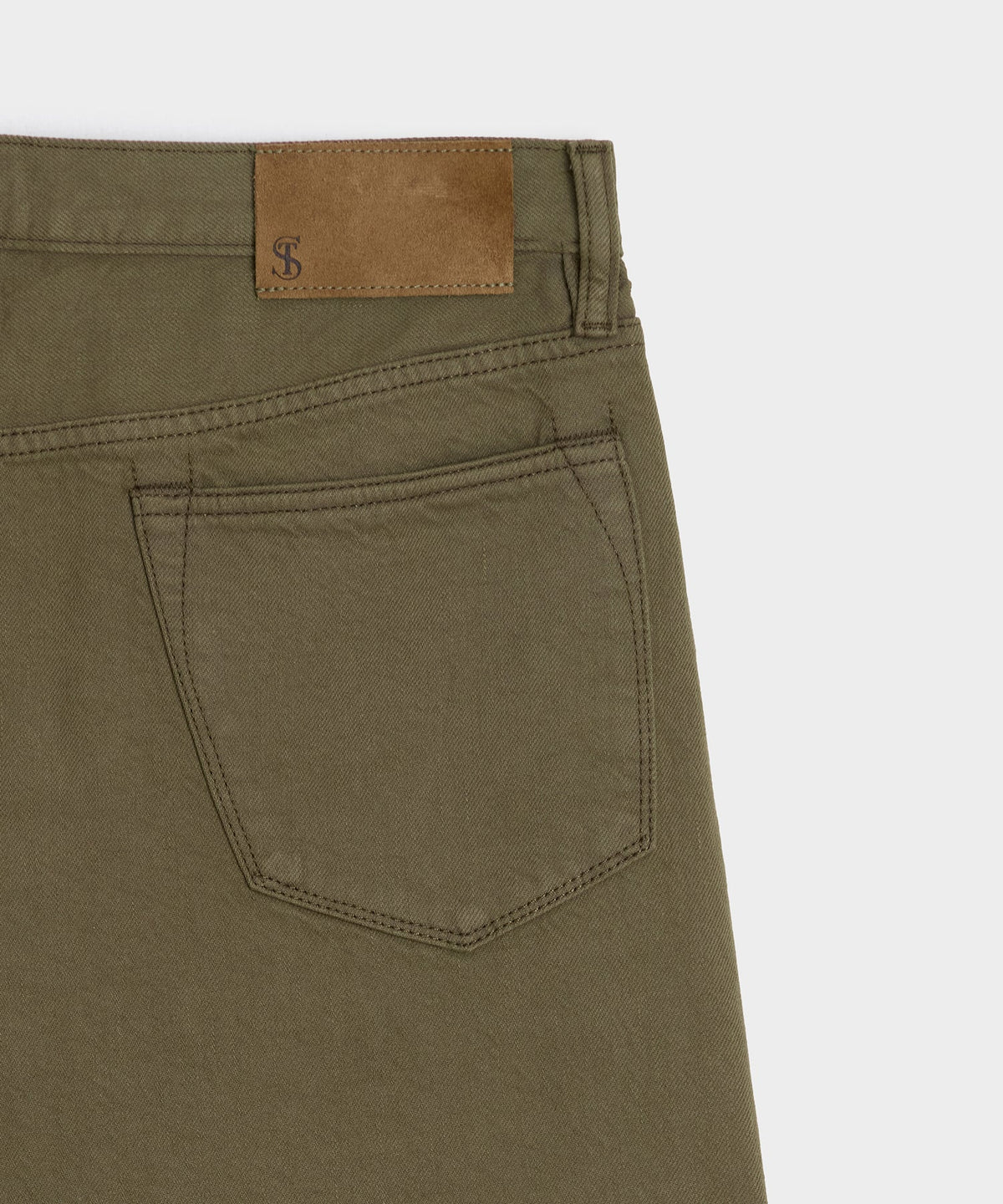 Slim Garment-Dyed Jean - Olive