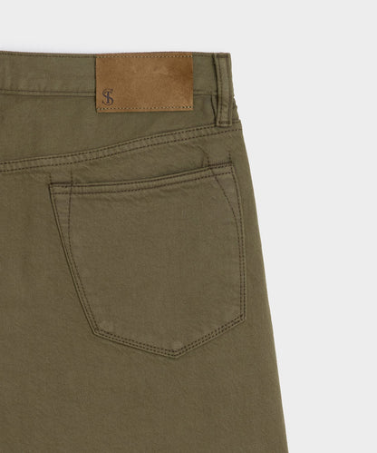 Slim Garment-Dyed Jean - Olive