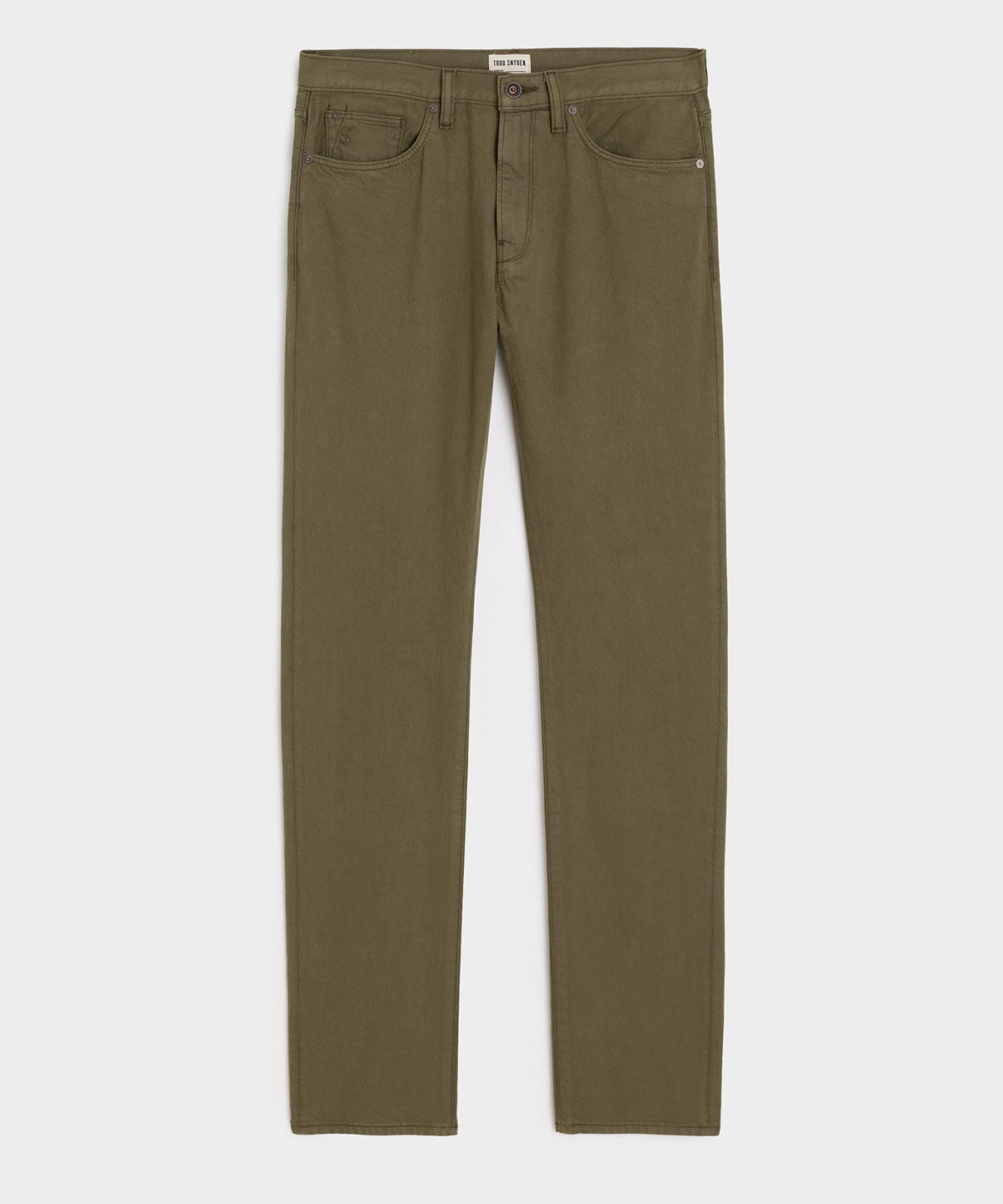 Slim Garment-Dyed Jean - Olive