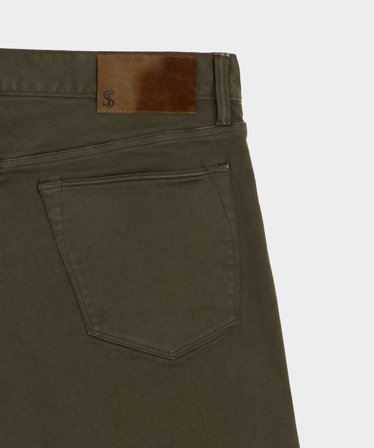 Slim Fit 5-Pocket Chino - Olive Vine