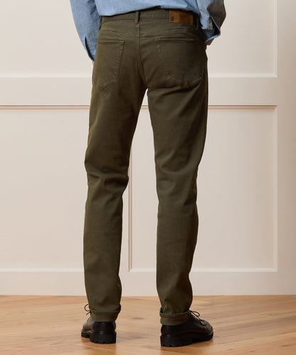 Slim Fit 5-Pocket Chino - Olive Vine