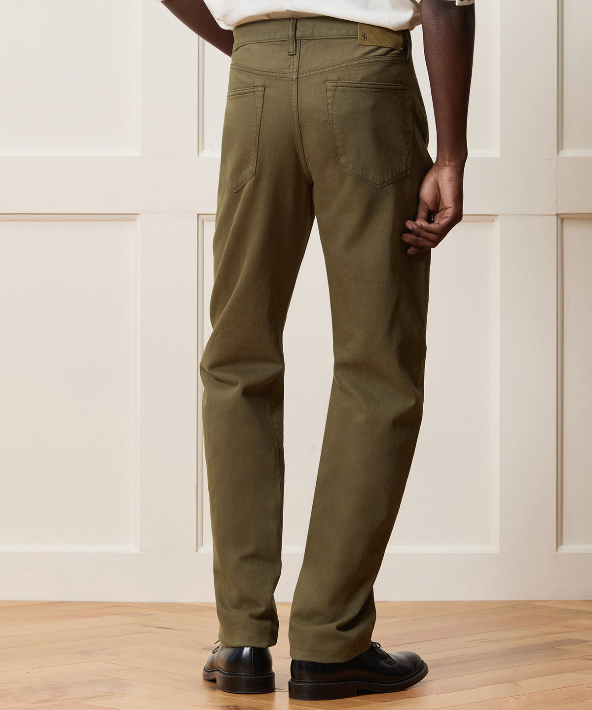 Straight Garment-Dyed Jean - Olive